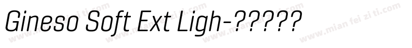 Gineso Soft Ext Ligh字体转换